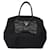PRADA Borsa a Mano Nylon Argento Nero Auth 139576 - vista 13
