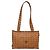 Borsa tote MCM Logogram Vicetos in pelle PVC marrone e oro Auth bs28960