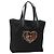Borsa Tote LOEWE Satin Nero Oro Auth hk2946 D'oro