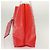 FENDI Zucchino Tote Bag Vinyl Rot Weiß Auth ep10155 - Ansicht 3