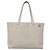 LOEWE Anagram East West Shopper Tote Bag Leder Weiß Silber Auth bs28939 - Ansicht 13