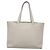 LOEWE Anagram East West Shopper Tote Bag Leder Weiß Silber Auth bs28939 - Ansicht 2