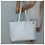 LOEWE Anagram East West Shopper Tote Bag Leder Weiß Silber Auth bs28939 - Ansicht 21
