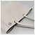 LOEWE Anagram East West Shopper Tote Bag Leder Weiß Silber Auth bs28939 - Ansicht 6
