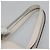 LOEWE Anagram East West Shopper Tote Bag Leder Weiß Silber Auth bs28939 - Ansicht 8