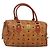 Borsa MCM Logogram Vicetos in pelle PVC marrone e oro Auth yk19289 D'oro