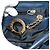 Céline Borsa a mano CELINE in nylon blu navy e oro Auth ep10381 D'oro - vista 23