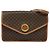 Céline Borsa a Spalla in Tela Macadam CELINE in Pelle PVC Marrone Oro Auth 139945 D'oro - vista 13