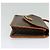 Céline Borsa a Spalla in Tela Macadam CELINE in Pelle PVC Marrone Oro Auth 139945 D'oro - vista 4