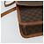 Céline Borsa a Spalla in Tela Macadam CELINE in Pelle PVC Marrone Oro Auth 139945 D'oro - vista 8