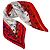 Gianni Versace Seidenschal mit abstraktem Muster Rot Mehrfarben