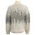 Pull zippé en alpaga gris / blanc à zigzag Peserico - vue 3
