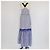 Vestido maxi sin mangas plisado a rayas azul y blanco de algodón Tommy Hilfiger - vista 3