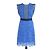 Abito midi Sandro con dettagli in pizzo a occhiello blu