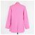 Jacquemus Pink Gabardine Linen Blend Single Breasted Le Splash Blazer - view 3