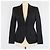 Blazer monopetto in seta e cotone nero Tom Ford