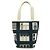 2.55 Chanel Canvas Coco Mark Tote Bag Schwarz