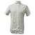 Camicia bianca in cotone ricamata con api Dior a maniche corte Bianco Crudo