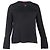 Hugo Boss Ring-Embellished Long Sleeve Top in Black Polyester