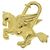Pendente Cadena Pegasus di Hermès D'oro Metallico