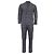 Brunello Cucinelli Double Breasted Jacket and Pants in Grey Virgin Wool