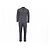 Brunello Cucinelli Double Breasted Jacket and Pants in Grey Virgin Wool - view 2