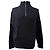 Halb-zip Strickpullover aus schwarzer Merinowolle von Theory