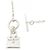 Hermès Hermes Amulette Birkin 925 Silver Necklace Silvery Metallic - view 5