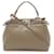 Fendi Mini Peekaboo Leather Handbag Grey Pony-style calfskin  ref.2473961