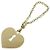 Portachiavi con motivo a cuore Chanel D'oro Metallico - vista 2