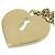 Portachiavi con motivo a cuore Chanel D'oro Metallico - vista 5