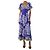Etro Lila Seiden-Midi-Kleid mit Blumenmuster - Größe UK 6