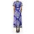 Etro Lila Seiden-Midi-Kleid mit Blumenmuster - Größe UK 6 - Ansicht 2