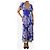 Etro Lila Seiden-Midi-Kleid mit Blumenmuster - Größe UK 6 - Ansicht 3