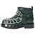 Burberry Botas de tornozelo de couro verde escuro com fivela - tamanho EU 36 (UK 3)