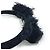 Fascia per capelli Chanel CC Coco in nastro 14K Nero - vista 7