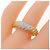 Autre Marque G.STAVB Au750 Diamond Ring Golden - Ansicht 5