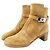 Kurze Stiefel aus Kalbsvelours Hermès Frenchie 50 Braun