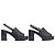 Sandali in pelle matelassé COCO Mark di Chanel Nero - vista 4