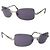 Timeless Chanel Metallsonnenbrille Silber Lila - Ansicht 6
