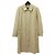 Abrigo largo de poliéster y algodón Burberry Beige
