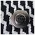 Chanel Hexagon COCO Button Zigzag Pattern Wool Coat Black White - view 6