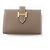 Mini billetera de cuero Bearn Vaugham de Hermès Castaño Gris pardo