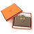 Mini billetera de cuero Bearn Vaugham de Hermès Castaño Gris pardo - vista 2