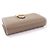 Mini billetera de cuero Bearn Vaugham de Hermès Castaño Gris pardo - vista 4