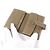 Mini billetera de cuero Bearn Vaugham de Hermès Castaño Gris pardo - vista 5