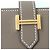 Mini billetera de cuero Bearn Vaugham de Hermès Castaño Gris pardo - vista 9