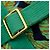 Borsa a spalla in cotone a spalla singola Hermès Verde - vista 12