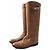 Hermès Botas Jumping Kelly de cuero hasta la rodilla Castaño