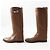 Hermès Botas Jumping Kelly de cuero hasta la rodilla Castaño - vista 4